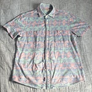 Faherty Pastel Patterned Button Down Shirt